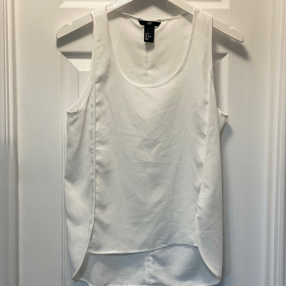 H&M Women's Elegant Cream Tank Top